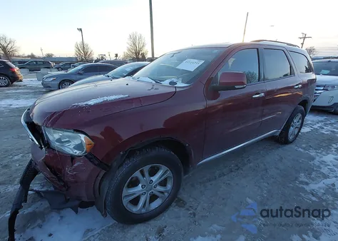 2013 Dodge Durango Crew z USA, uszkodzony, nr VIN 1C4RDJDG6DC695436